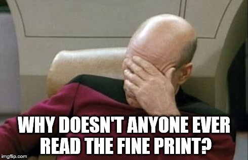 Read the Fine Print
